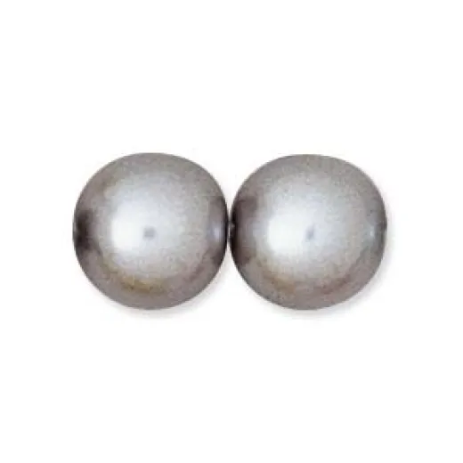 Silver 6mm Czech Glass Pearls, Strand of 75 beads (18" Approx.) Silver 6mm Czech Glass Pearls, Strand of 75 beads (18" Approx.)