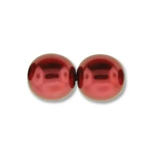 Christmas Red 4mm Czech Glass Pearls, strand of 120 beads Christmas Red 4mm Czech Glass Pearls, strand of 120 beads