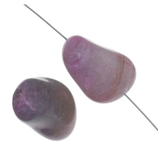 Botswana Agate Nugget, Pink, Approximately 16 x 22mm Botswana Agate Nugget, Pink, Approximately 16 x 22mm