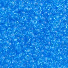 15/0 Charlottes, Transparent  Light Aqua, 1 hank minimum 7g