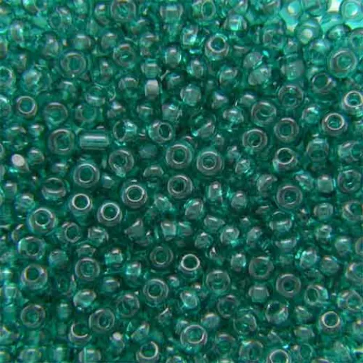 15/0 Charlottes, Transparent Teal, 1 hank minimum 7g 15/0 Charlottes, Transparent Teal, 1 hank minimum 7g