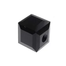 4mm Swarovski Cubes, Black, Pack of 2