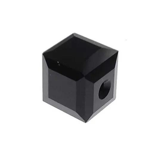 4mm Swarovski Cubes, Black, Pack of 2 4mm Swarovski Cubes, Black, Pack of 2