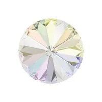 12mm Crystal AB Foiled Swarovski Rivoli