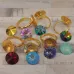 14mm Gold Ring Blank with Mystery Swarovski 14mm Rivoli! 14mm Gold Ring Blank with Mystery Swarovski 14mm Rivoli!