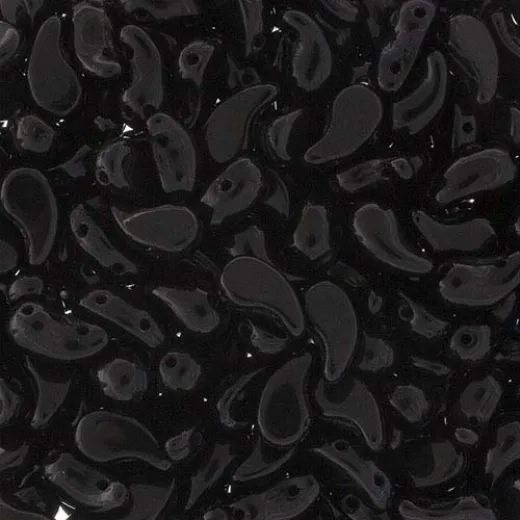 Left Jet Lustre 2 Hole Zoliduo Bead, pack of 20pcs Left Jet Lustre 2 Hole Zoliduo Bead, pack of 20pcs