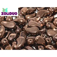 Right Jet Black/Bronze Luster 2 Hole Zoliduo Bead, pack of 20pcs