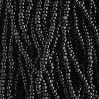 13/0 Charlottes, Opaque Black Natural, approx. 12-13g