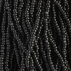 13/0 Charlottes, Opaque Black Natural, approx. 12-13g