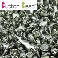 Crystal Full Chrome 4mm Button beads - pack of 50