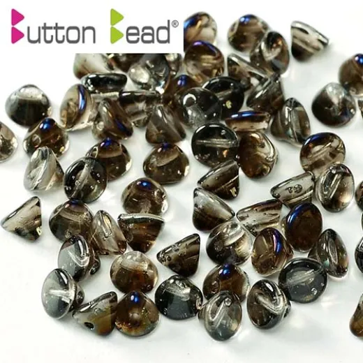 Crystal Azuro 4mm Button beads - pack of 50 Crystal Azuro 4mm Button beads - pack of 50