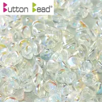 Crystal AB Full 4mm Button beads - pack of 50