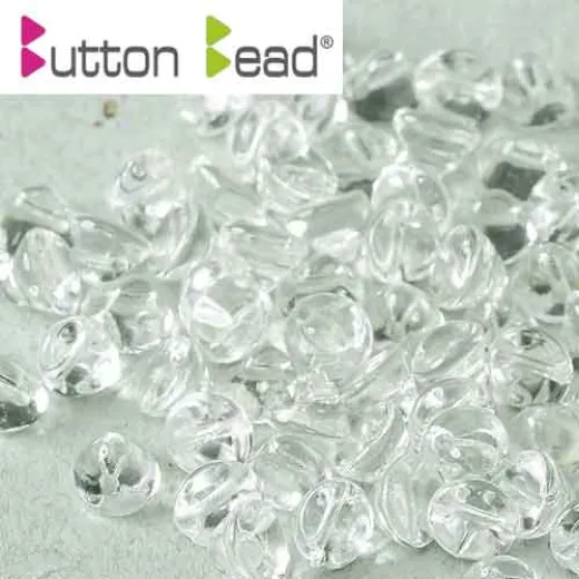 Crystal 4mm Button beads - pack of 50 Crystal 4mm Button beads - pack of 50