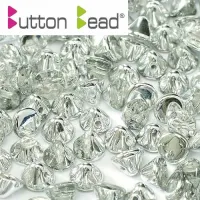 Crystal Labrador 4mm Button beads - pack of 50