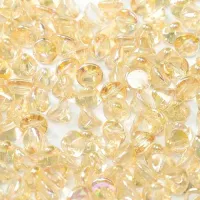 Yellow Rainbow 4mm Button Beads, Pack of 50
