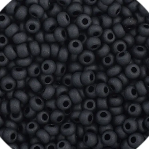 Black Matte Opaque, Size 8/0, 22g Black Matte Opaque, Size 8/0, 22g