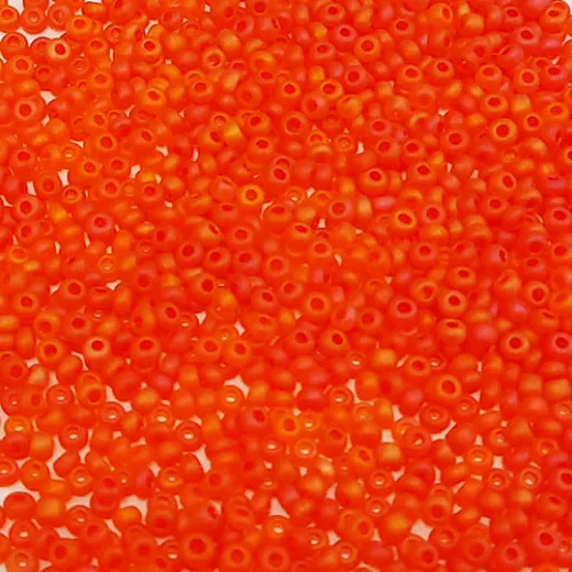 Matte Orange AB, Size 8/0, 22g Matte Orange AB, Size 8/0, 22g