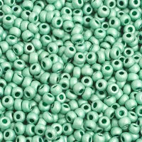 Metallic Mint Green Matte Terra, Size 8/0, 22g