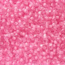 Miyuki Size 6 Seed Beads, Pink Lined, Colour 0207, 20g Approx