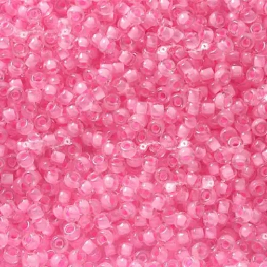 Pink Lined Miyuki 6/0 Seed Beads, 250g, wholesale pack Colour 207 Pink Lined Miyuki 6/0 Seed Beads, 250g, wholesale pack Colour 207
