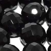 14mm Jet Fire polished Bead, pack of 2