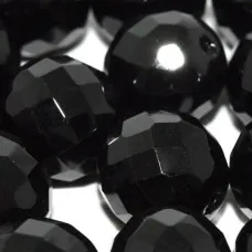 14mm Jet Fire polished Bead, pack of 2