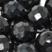 14mm Jet Hematite Fire polished  Bead, pack of 2