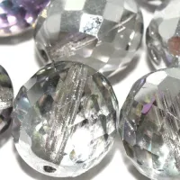 14mm Crystal Vitrail Light Fire polished Bead, pack of 2