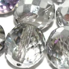 14mm Crystal Vitrail Light Fire polished Bead, pack of 2