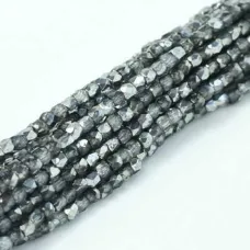 2mm Crystal Earth tone Metallic Ice Fire Polished Beads, 75pcs