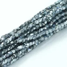 2mm Crystal Sky Metallic Ice Fire Polished Beads, 75pcs