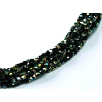 2mm Jet vitrail  Fire polished Beads 150pcs