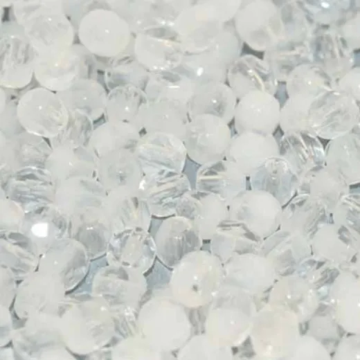 Crystal Half Matte, 4mm etched firepolished beads, pack of 120pcs Crystal Half Matte, 4mm etched firepolished beads, pack of 120pcs