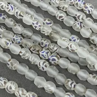 4mm Masked Crystal Firepolished, 10 Beads