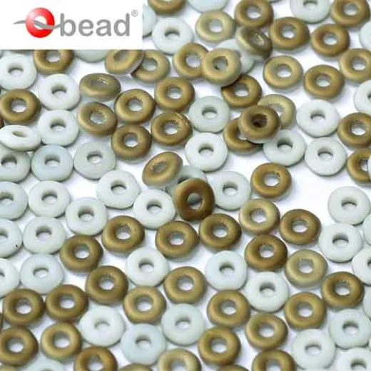 Chalk White Valentinite Matted O-Beads 1 x 3.8mm, 50gm Chalk White Valentinite Matted O-Beads 1 x 3.8mm, 50gm