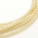 Ivory Shiny 4mm Glass Pearls, 120 Beads approx. Ivory Shiny 4mm Glass Pearls, 120 Beads approx.