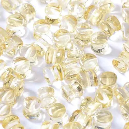 Bulk Bag Pellet Beads Crystal Blonde Flare, 4x6mm, 600 pieces Bulk Bag Pellet Beads Crystal Blonde Flare, 4x6mm, 600 pieces