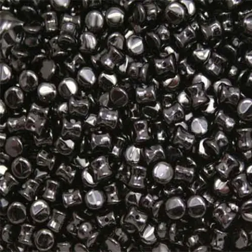 Pellet Beads Jet 4x6mm 50 pieces Pellet Beads Jet 4x6mm 50 pieces