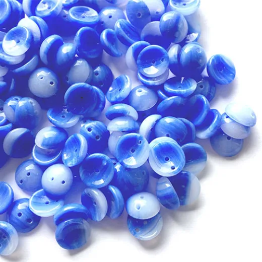 Blue Sky Swirl Piggy Beads - Pack of 30 Blue Sky Swirl Piggy Beads - Pack of 30