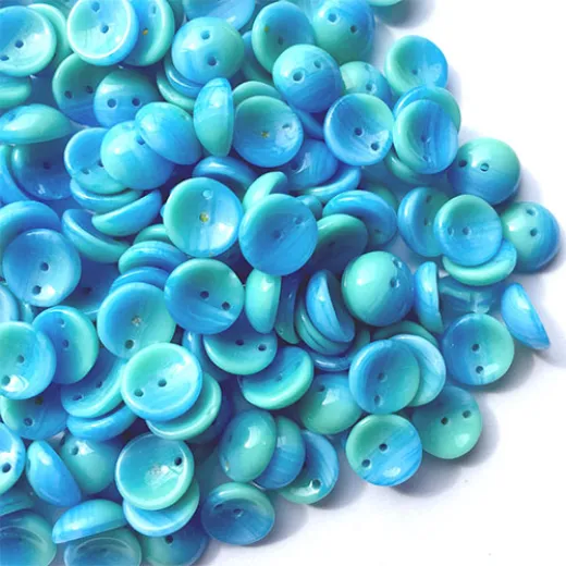 Pacific Blue Piggy Beads - Pack of 30 Pacific Blue Piggy Beads - Pack of 30