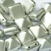 12mm Twin Hole Pyramid Beads, Aluminium Silver, Pack of 5 12mm Twin Hole Pyramid Beads, Aluminium Silver, Pack of 5