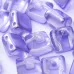 12mm Twin Hole Pyramid Beads, Crystal Lilac, Pack of 5 12mm Twin Hole Pyramid Beads, Crystal Lilac, Pack of 5