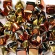 Twin Hole Pyramid Beads