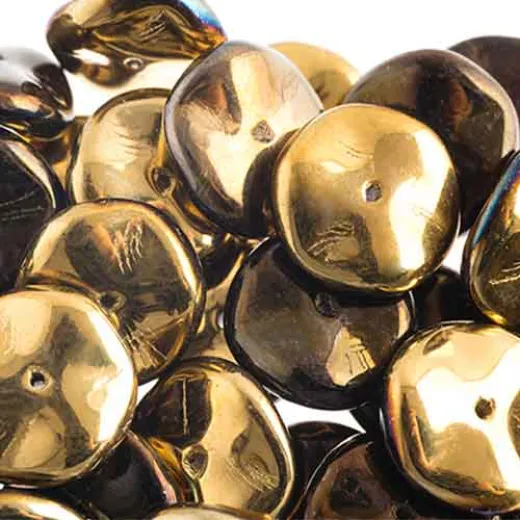 Preciosa 12mm Ripple Beads California Night, 20 beads Preciosa 12mm Ripple Beads California Night, 20 beads