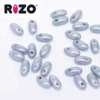 Antique Blue Lustre  Rizo Beads approx. 20gm