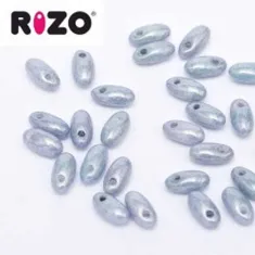 Antique Blue Lustre  Rizo Beads approx. 20gm