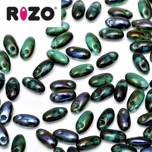 Emerald Azuro Rizo Beads approx. 20gm Emerald Azuro Rizo Beads approx. 20gm