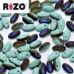 Jade Azuro Matted Rizo Beads approx. 20gm Jade Azuro Matted Rizo Beads approx. 20gm