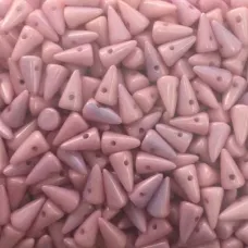 Pink Luster Czech Baby Spikes, 5x8mm, 30pcs