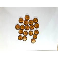 One Off Wonder - Amber Bevelled Edge Coins, Round, 25  in total